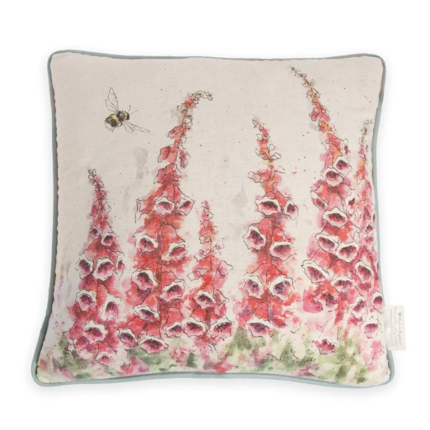 Wrendale Designs by Hannah Dale Cushion - Foxgloves