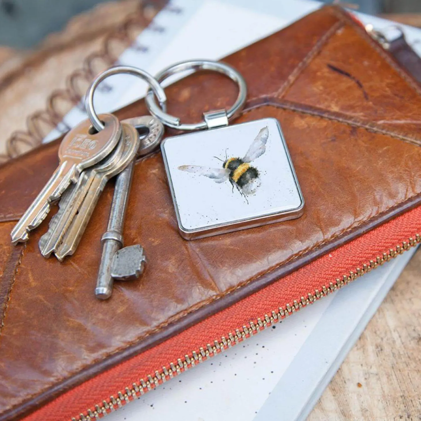 Wrendale Designs by Hannah Dale Keyring - Flight of the Bumblebee