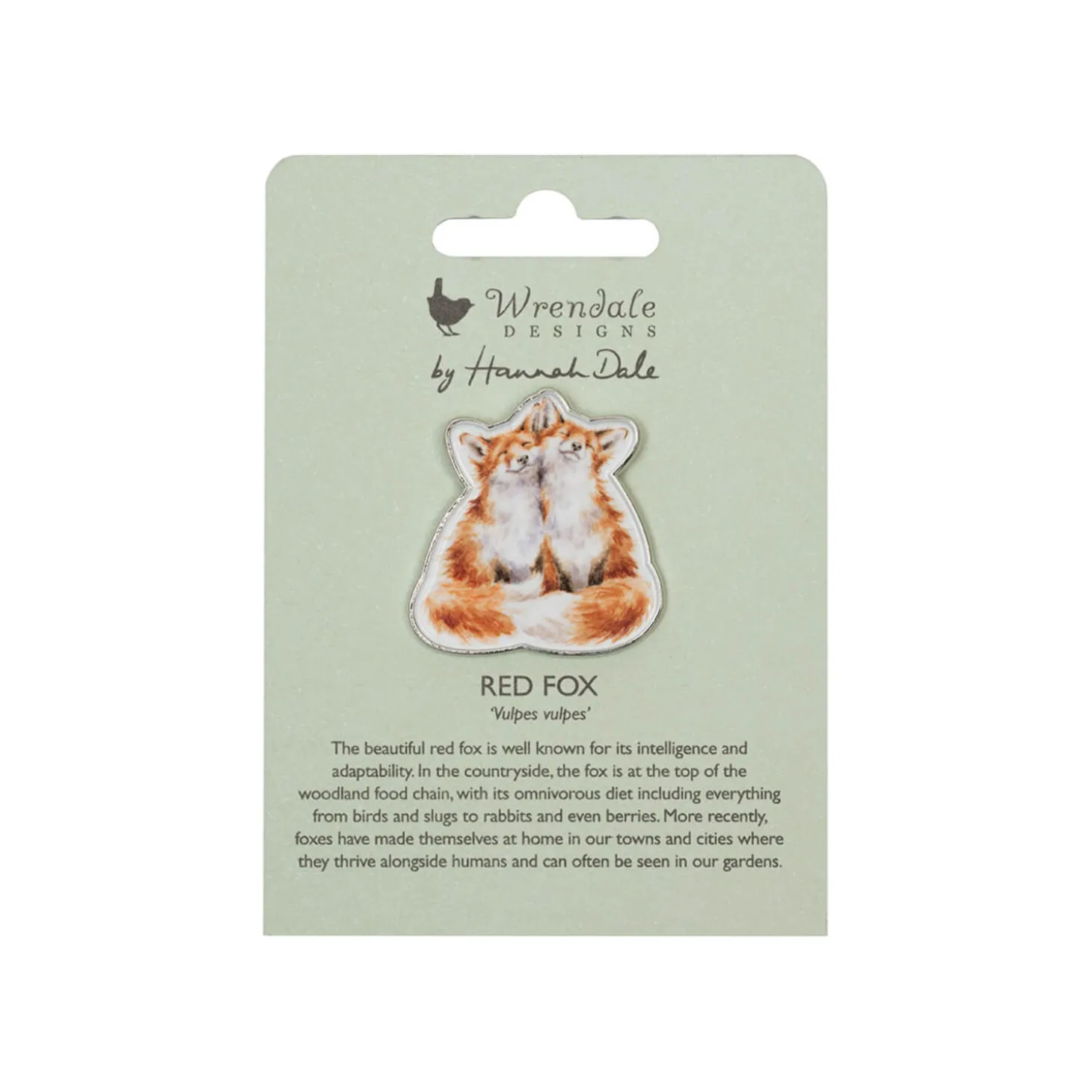 Wrendale Designs by Hannah Dale Pin Badge - Contentment - Fox