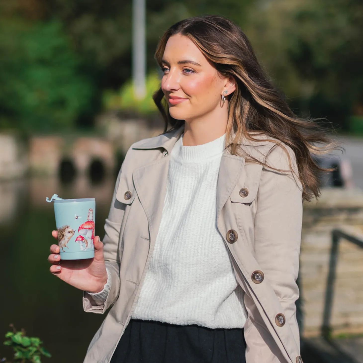 Wrendale Designs by Hannah Dale 320ml Thermal Travel Cup - Fairy Ring