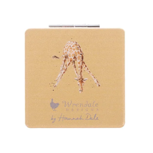 Wrendale Designs by Hannah Dale Compact Mirror - Flowers Giraffe