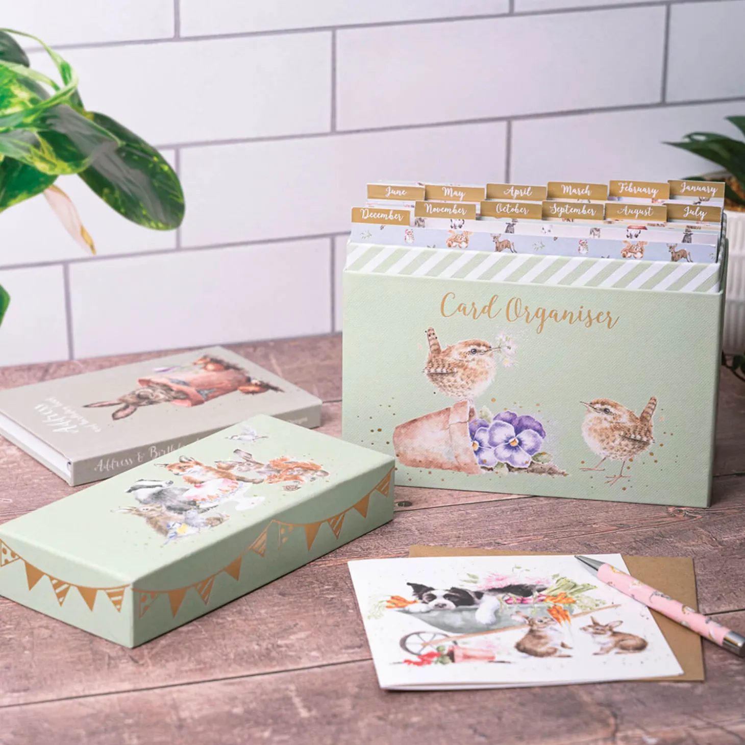 Wrendale Designs by Hannah Dale Card Organiser Box