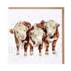 Wrendale Designs by Hannah Dale Card - Paddy, Percy & Pedro - Cows