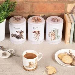 Wrendale Designs by Hannah Dale 3 Piece Tin Canister Set - A Dogs Life