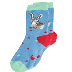 Wrendale Designs By Hannah Dale Childrens 6 to 8½ Bamboo Socks - Gentle Jack