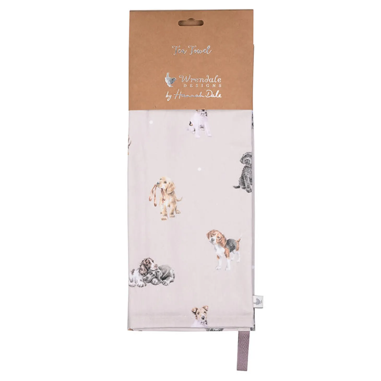 Wrendale Designs by Hannah Dale 100% Cotton Tea Towel - A Dogs Life