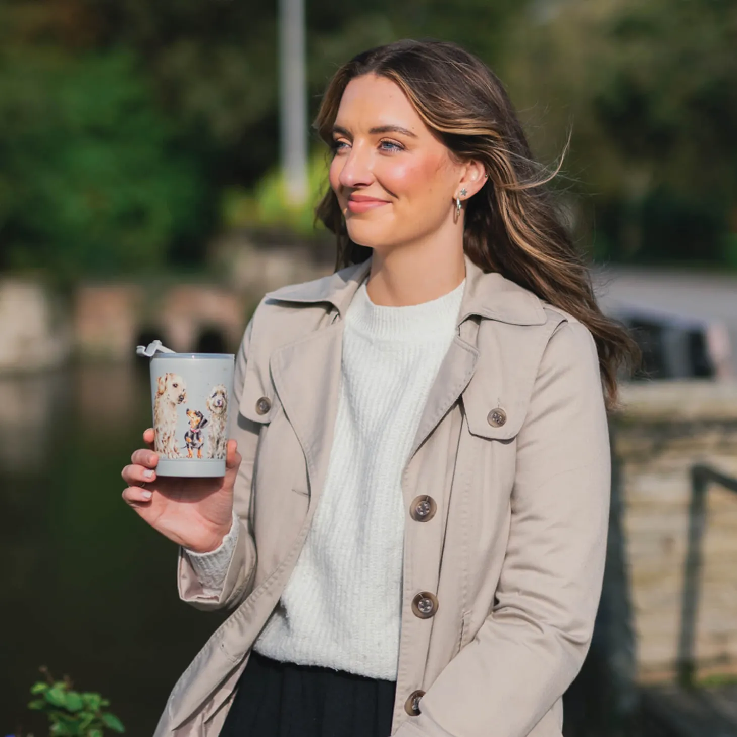 Wrendale Designs by Hannah Dale 320ml Thermal Travel Cup - A Dog's Life
