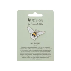Wrendale Designs by Hannah Dale Pin Badge - Flight Of The Bumblebee - Bee