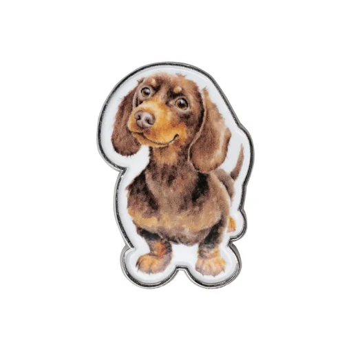Wrendale Designs by Hannah Dale Pin Badge - Little Sausage - Dog
