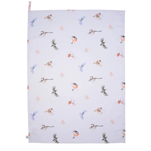 Wrendale Designs by Hannah Dale 100% Cotton Tea Towel - Feathered Friends