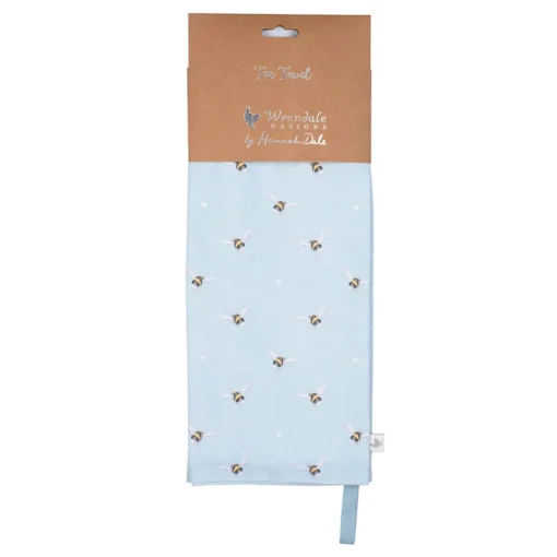 Wrendale Designs by Hannah Dale 100% Cotton Tea Towel - Busy Bee