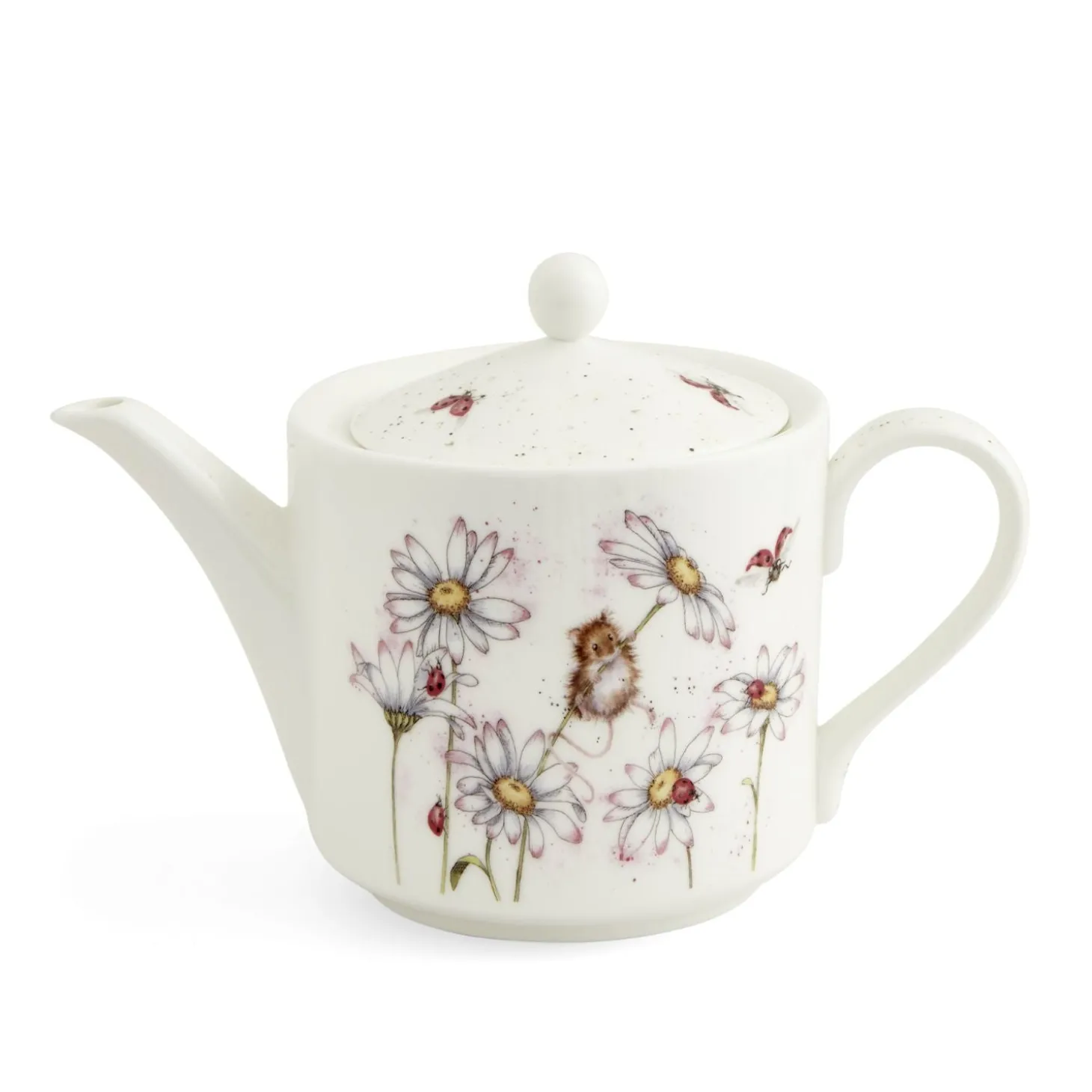 Wrendale Designs by Hannah Dale 2 Pint Teapot - Oops A Daisy