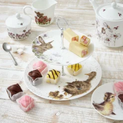 Wrendale Designs by Hannah Dale 2 Tier Porcelain Cake Stand