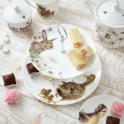 Wrendale Designs by Hannah Dale 2 Tier Porcelain Cake Stand