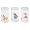 Wrendale Designs Little Wren Little Savannah African Animal Bamboo Baby Socks - 0-6 Months