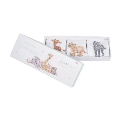 Wrendale Designs Little Wren Little Savannah African Animal Bamboo Baby Socks - 0-6 Months