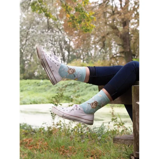 Wrendale Designs Socks - Hare And The Bee