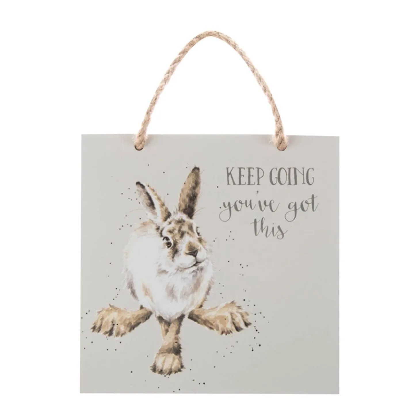 Wrendale Designs Wooden Plaque - Keep Going - You've Got This