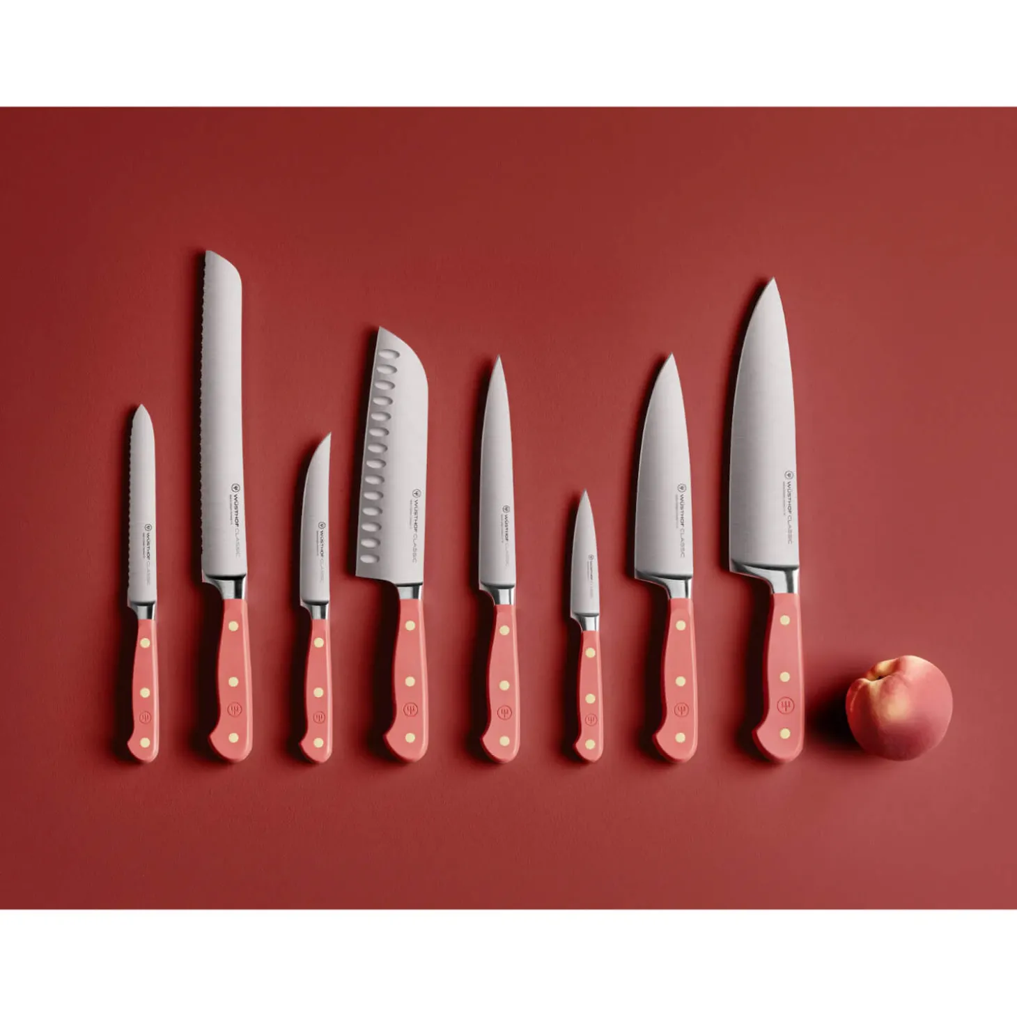 Wusthof Classic 12cm Steak Knife - Coral Peach