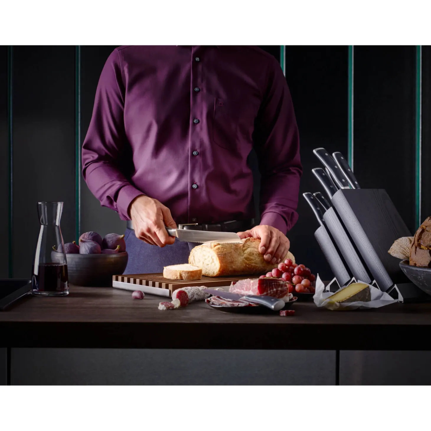 Wusthof Classic Ikon 16cm Chefs Knife - Black