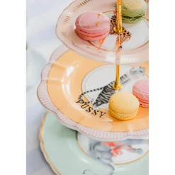 Yvonne Ellen 3 Tier Fine China Cake Stand - Animal