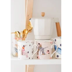 Yvonne Ellen Bone China 330ml Alphabet Mug - O