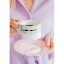 Yvonne Ellen Fine China Teacup & Saucer -  Bridesmaid