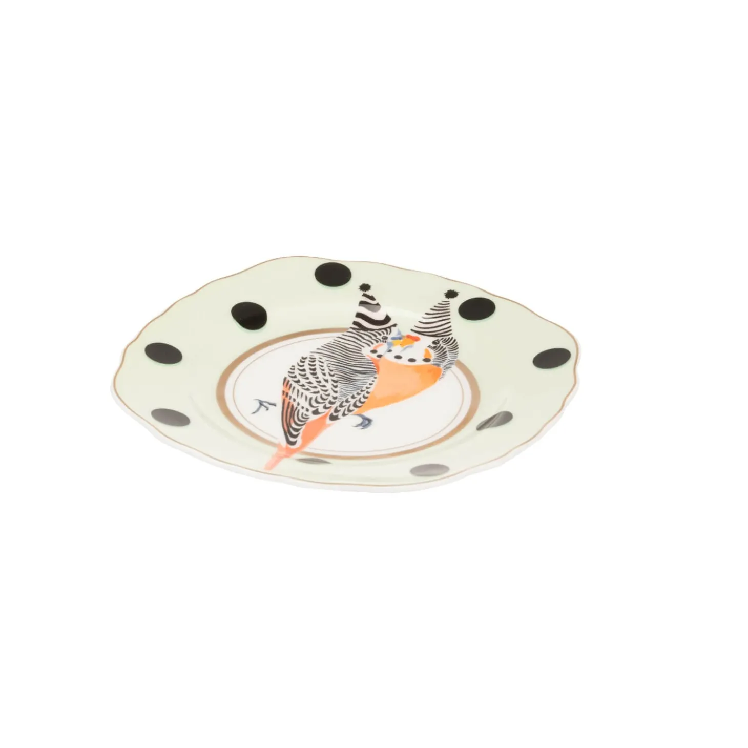 Yvonne Ellen Fine China Tea Plate - Budgie