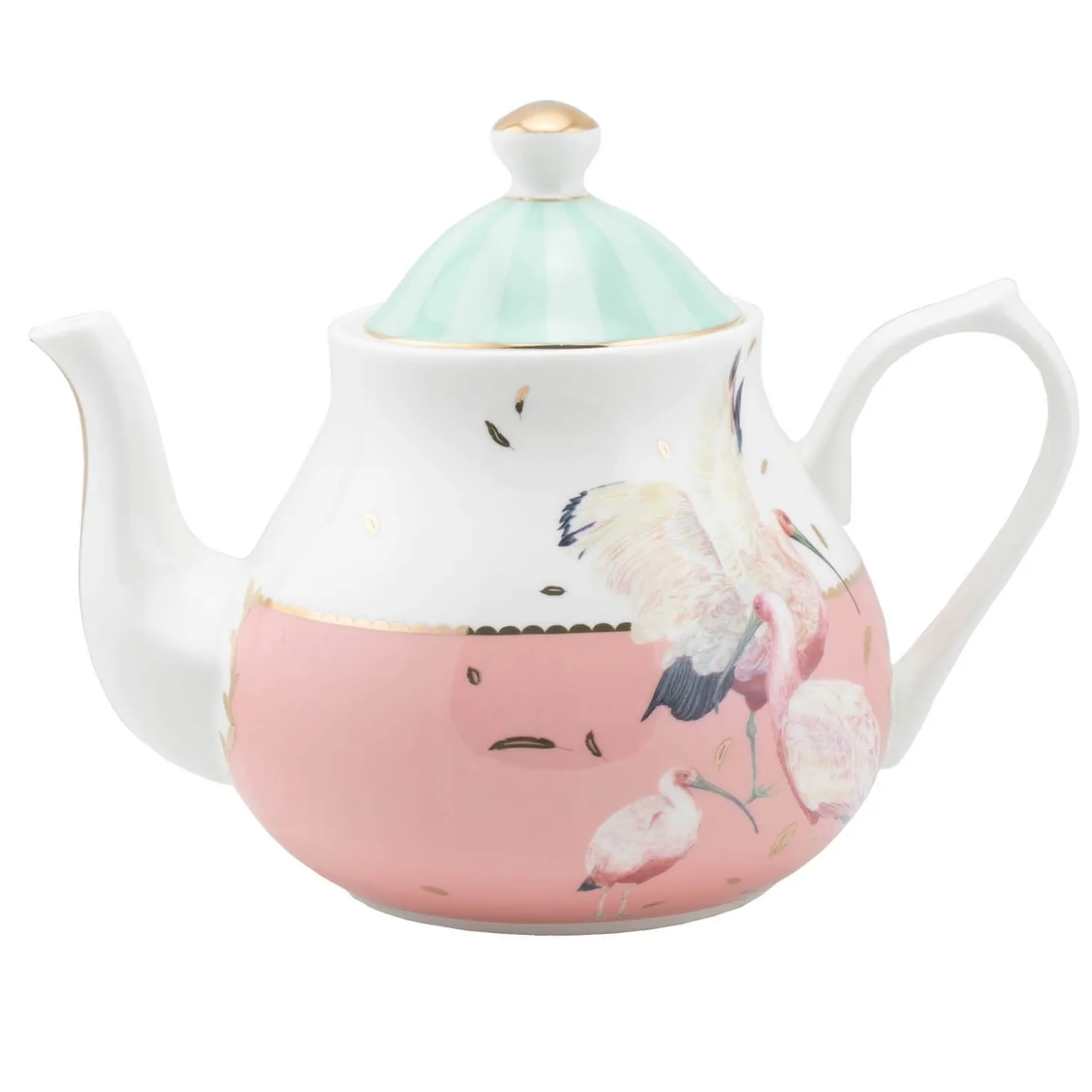 Yvonne Ellen 1L Fine China Teapot - Ibis Bird