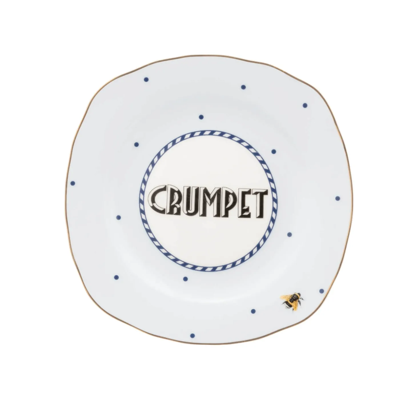 Yvonne Ellen 4-Piece Fine China Tea Plate Set - Cheeky