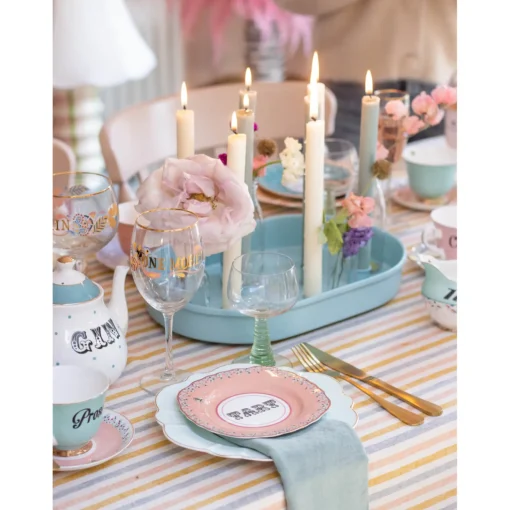Yvonne Ellen 4-Piece Fine China Tea Plate Set - Cheeky