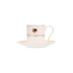 Yvonne Ellen 2-Piece Fine China Espresso Cup & Saucer - Slogan