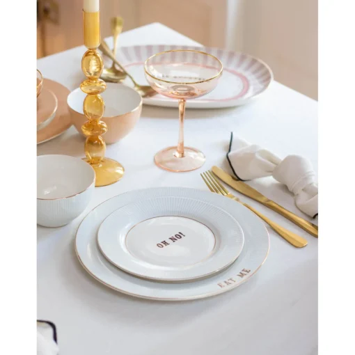 Yvonne Ellen 4-Piece Fine China Side Plates - Slogan