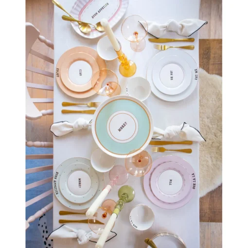 Yvonne Ellen 4-Piece Fine China Side Plates - Slogan