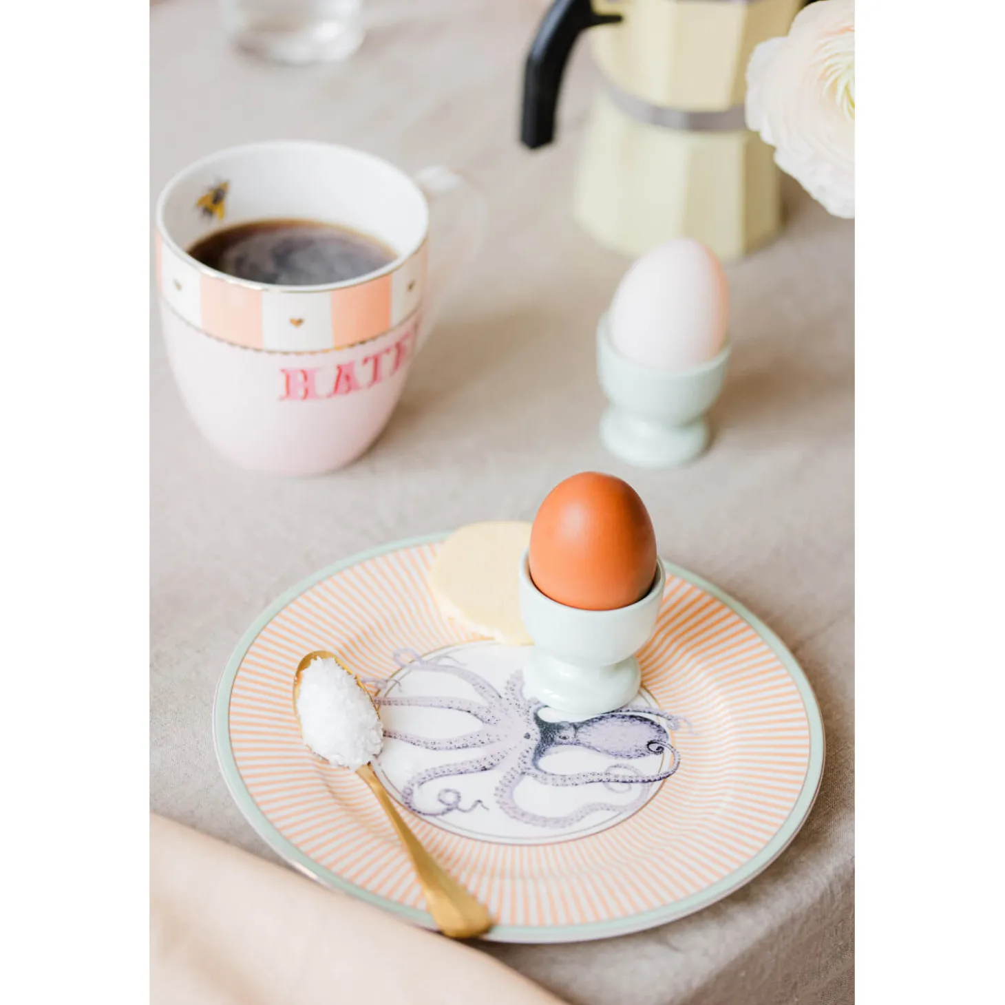 Yvonne Ellen 4-Piece Fine China Side Plates - Under The Sea