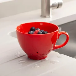 Zeal Berry 10cm Melamine Colander with Handle - Red