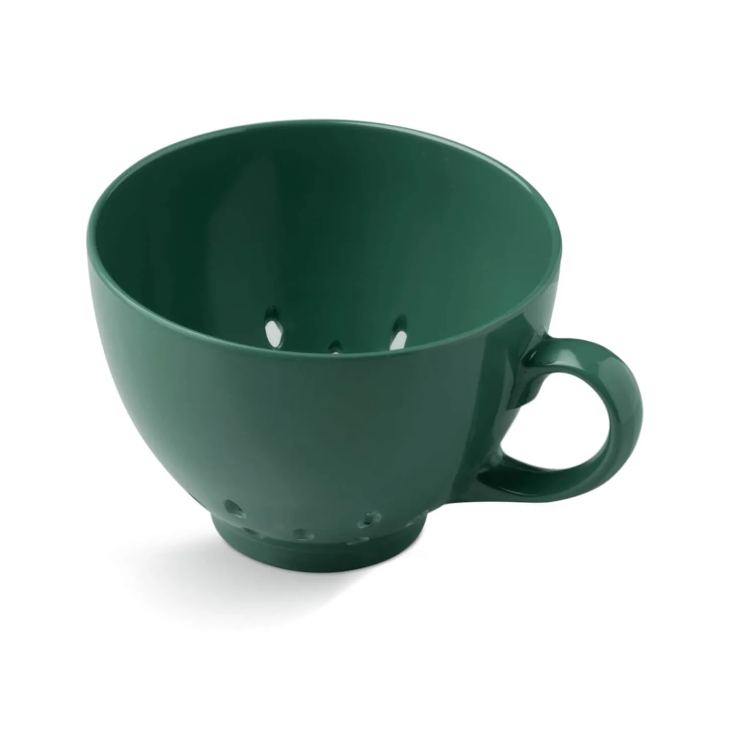 Zeal Berry 10cm Melamine Colander with Handle - Forest Green