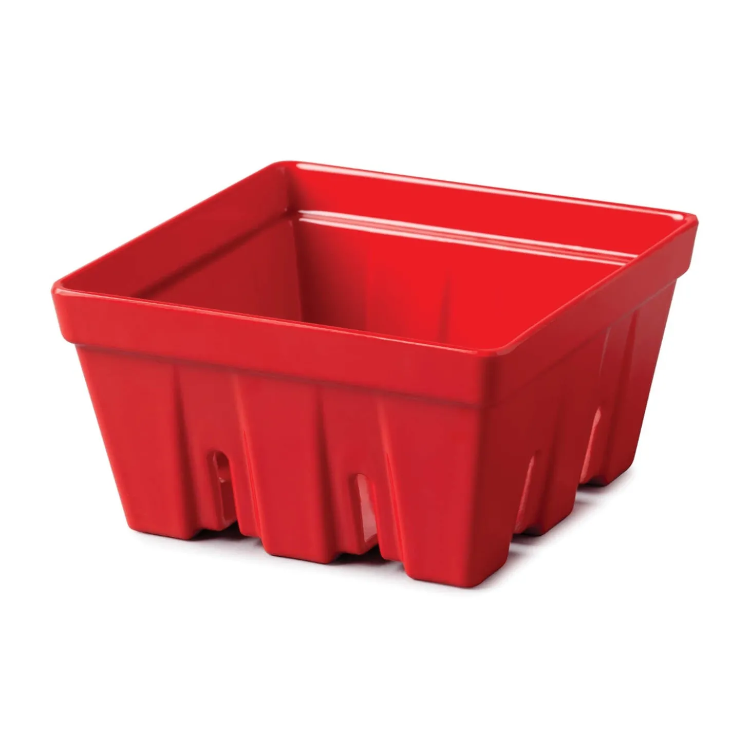 Zeal 12cm Melamine Berry Box & Colander - Red