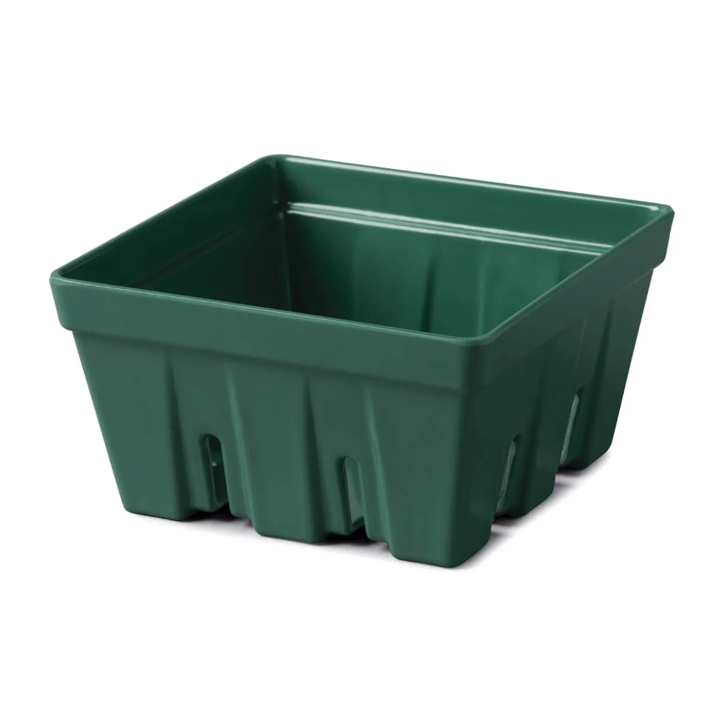 Zeal 12cm Melamine Berry Box & Colander - Forest Green