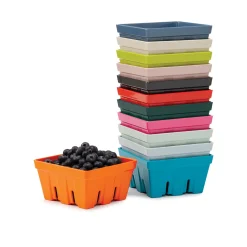 Zeal 12cm Melamine Berry Box & Colander - Cream