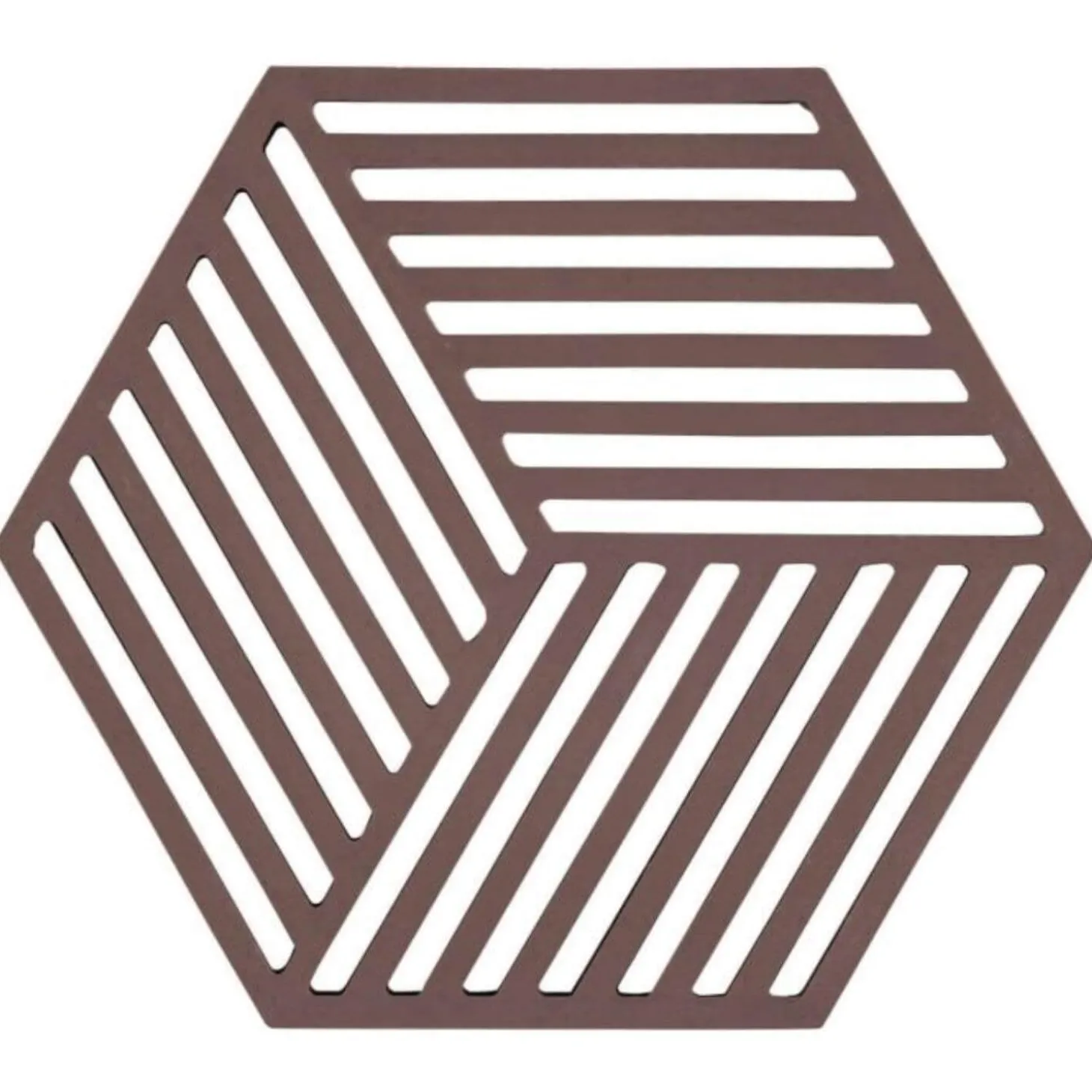 Zone Denmark Hexagon Silicone Trivet - Chocolate