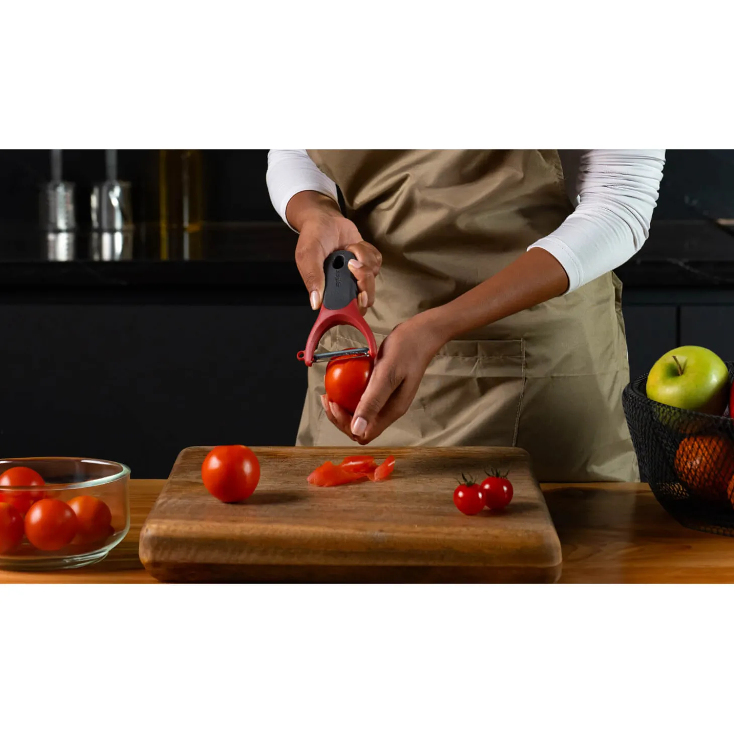 Zyliss Eco Handle Y Soft Skin Peeler - Red